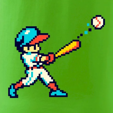 Baseballový hráč pixel art
