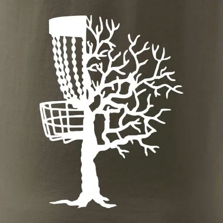 Disc golf pozor strom