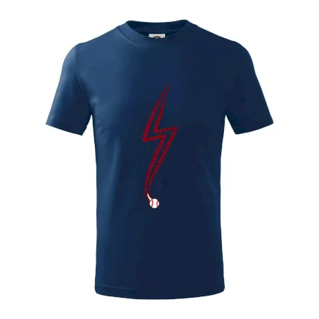 Baseballové švy jako blesk