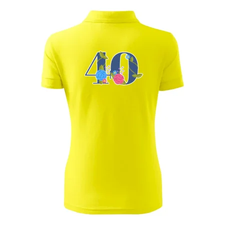 Kvetinové číslo kreslené - 40
