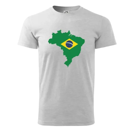 Brazília vlajka v mape