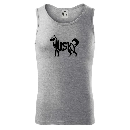Husky nápis v tele