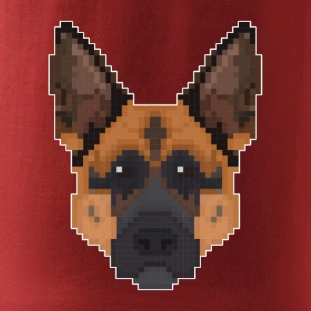 Nemecký ovčiak - Rozpixelovaný