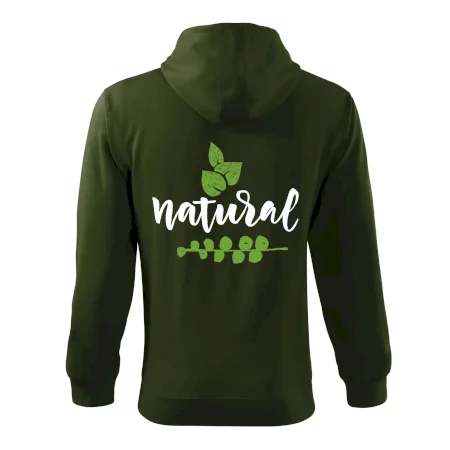 Natural - nápis v listoch