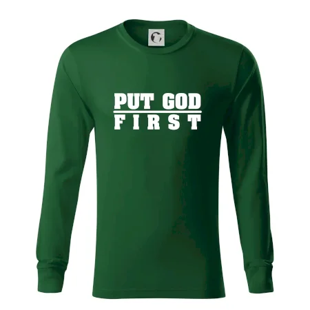 Put God first hrubý nápis