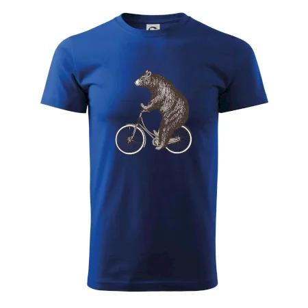 Medveď na bicykli