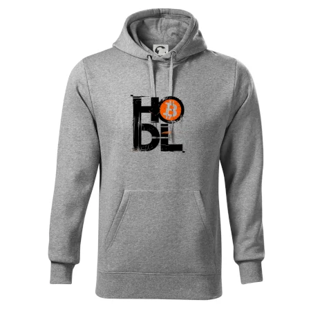 Hodl velký nápis a logo BTC