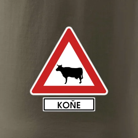 Dopravní značka - Pozor koně / kráva