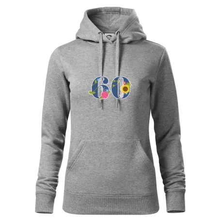 Kvetinové číslo kreslené - 60