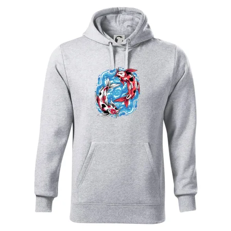 Yin & Yang Koi kapor - červený