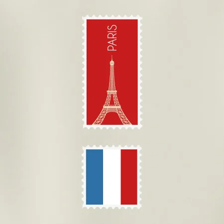 Paríž známka farebná