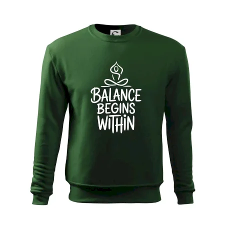 Balance begins within nápis