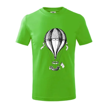 Teplovzdušný balón kreslený