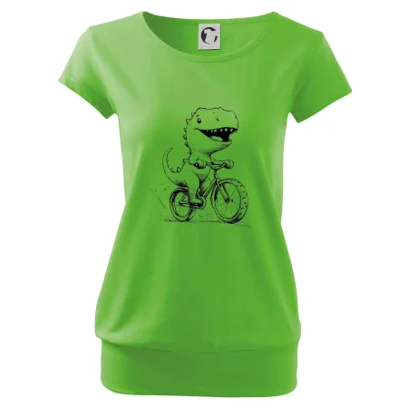Roztomilý Dinosaurus na bicykli