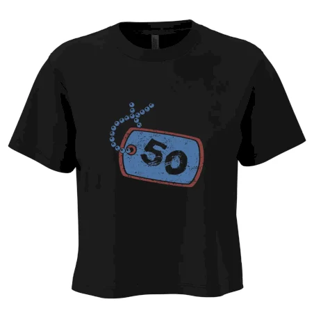 50 na krku štítok