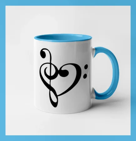 Husľový kľúč srdce