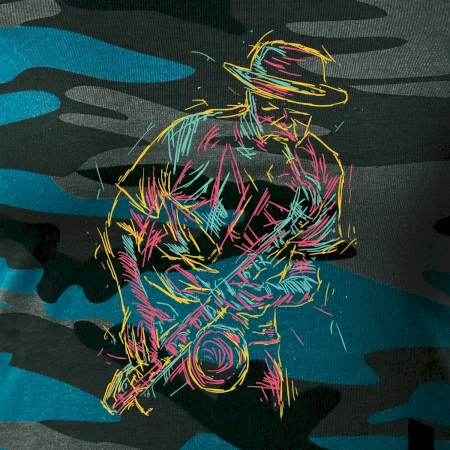 Jazz saxofón splash