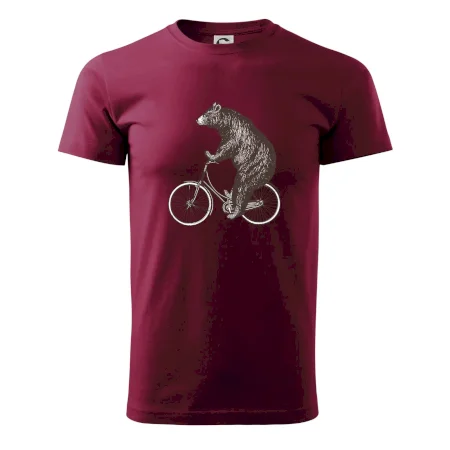 Medveď na bicykli