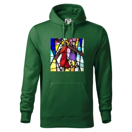 Vitráž - Ježiš a kríž