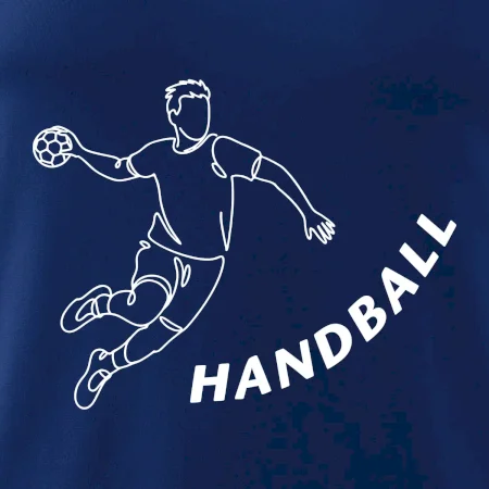 Handball nápis šikmo