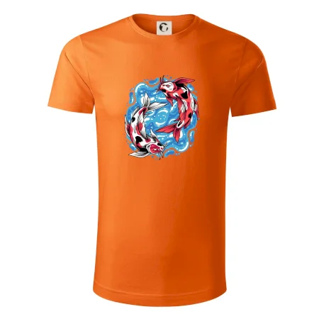 Yin & Yang Koi kapor - červený