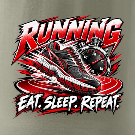 Bežecká topánka so stopkami eat sleep repeat