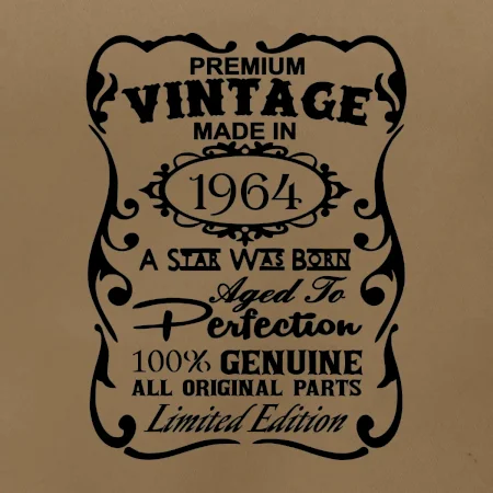 Vintage Etiketa - 1964