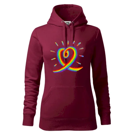Srdce pride dúha kreslená