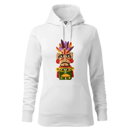 Mayová maska s perím