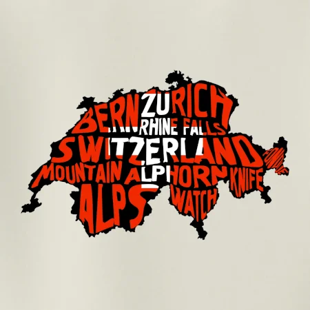 Mapy - názvy miest - Švajčiarsko