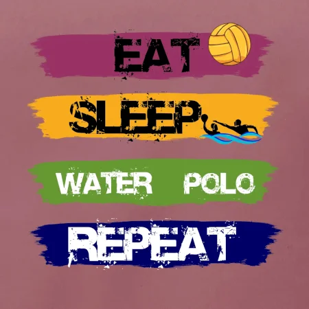 Eat sleep watter polo farebné