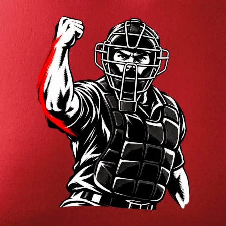 Baseballový rozhodčí signalizuje strike