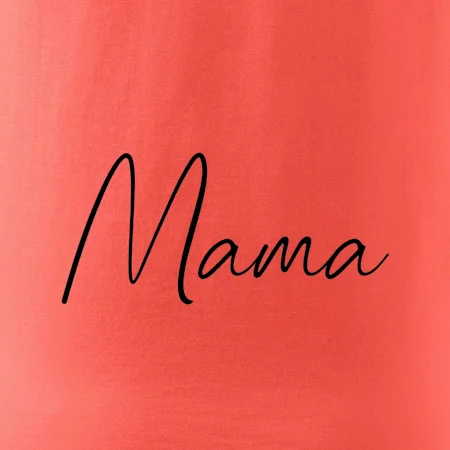 Nápis písací na prsiach - mama
