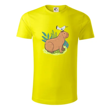Kapybara a vtáčik