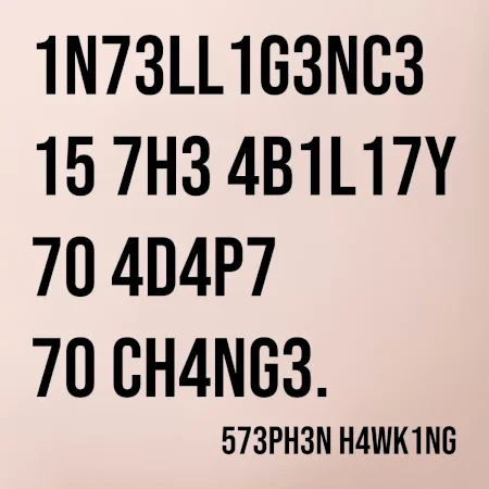 Test inteligencie - Stephen Hawking