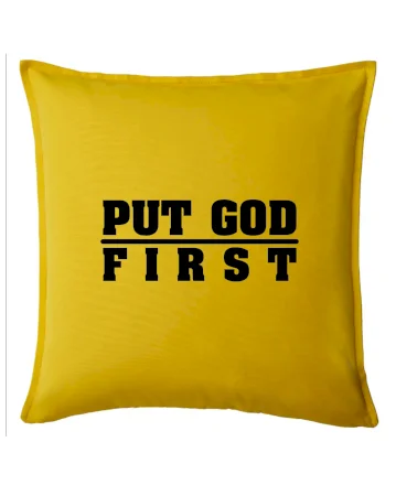 Put God first hrubý nápis