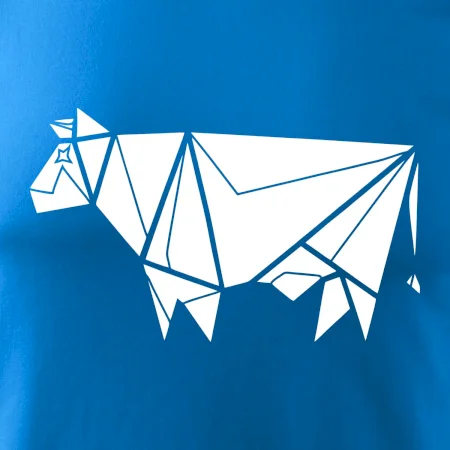 Origami krava z boku