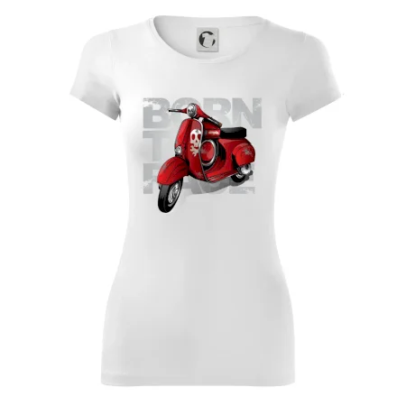 Scooter born to ride red