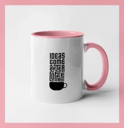 Ideas come after coffee