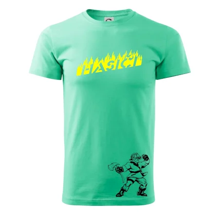 Hasič stojaci - nápis hasiči - Veľký nápis na chrbte