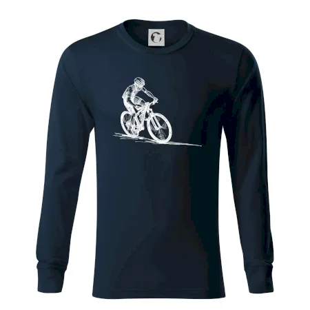MTB kreslený cyklista
