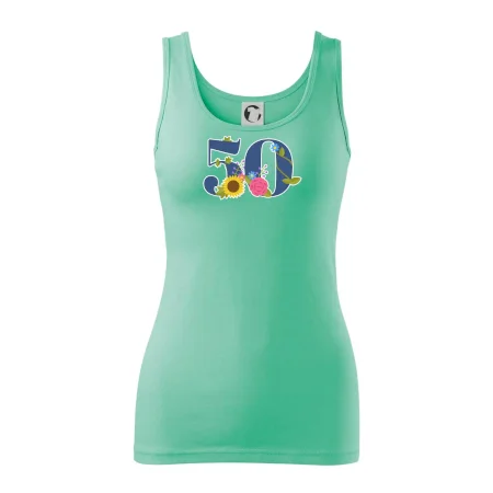 Kvetinové číslo kreslené - 50