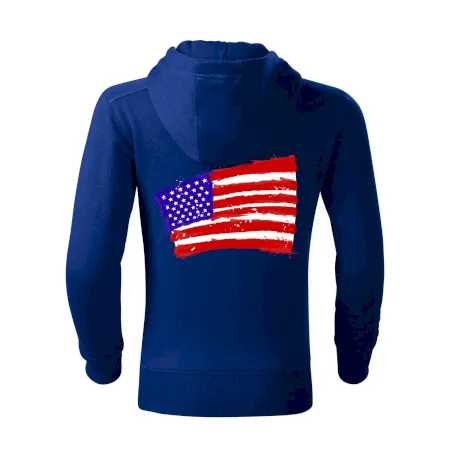 Americká vlajka ohnutá