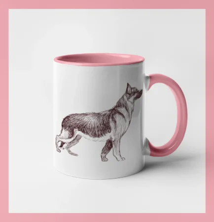 Nemecký ovčiak - kreslený skica  