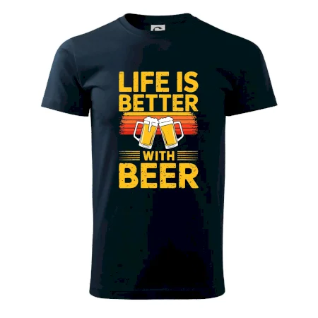 Life is better with beer - oranžové