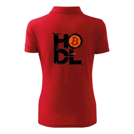 Hodl velký nápis a logo BTC