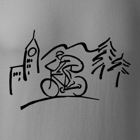 Cyklista na výlete