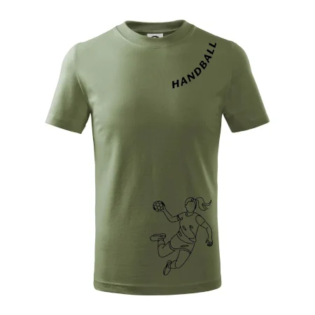 Handball nápis šikmo