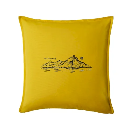 Nový Zéland nápis a hory Aoraki - Mount Cook