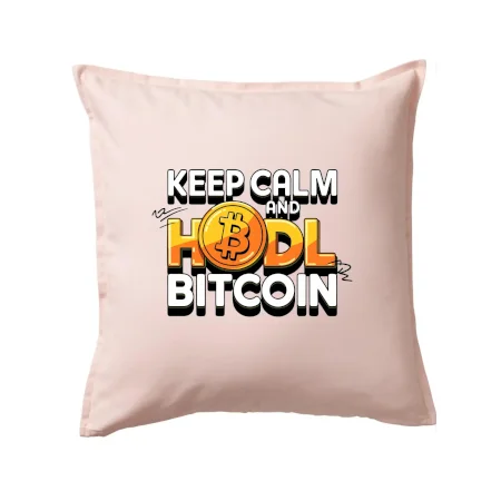 3D nápis Keep Calm and HODL Bitcoin